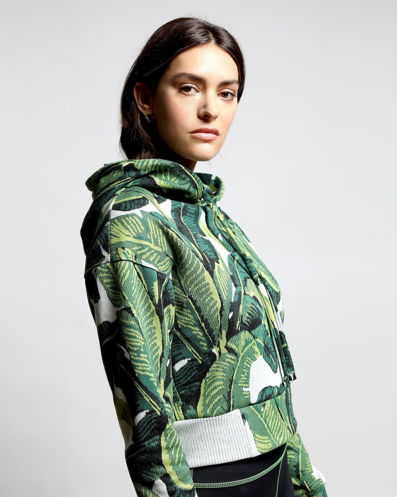 Womens | California Love Hyper Reality Knit Hoodie | Leaf