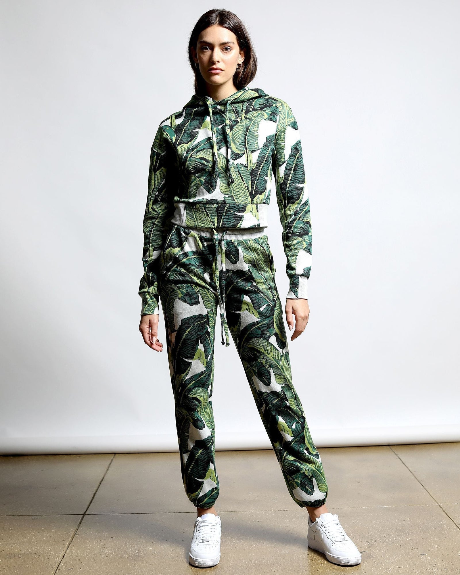 Womens | California Love Hyper Reality Knit Sweatpants | Leaf