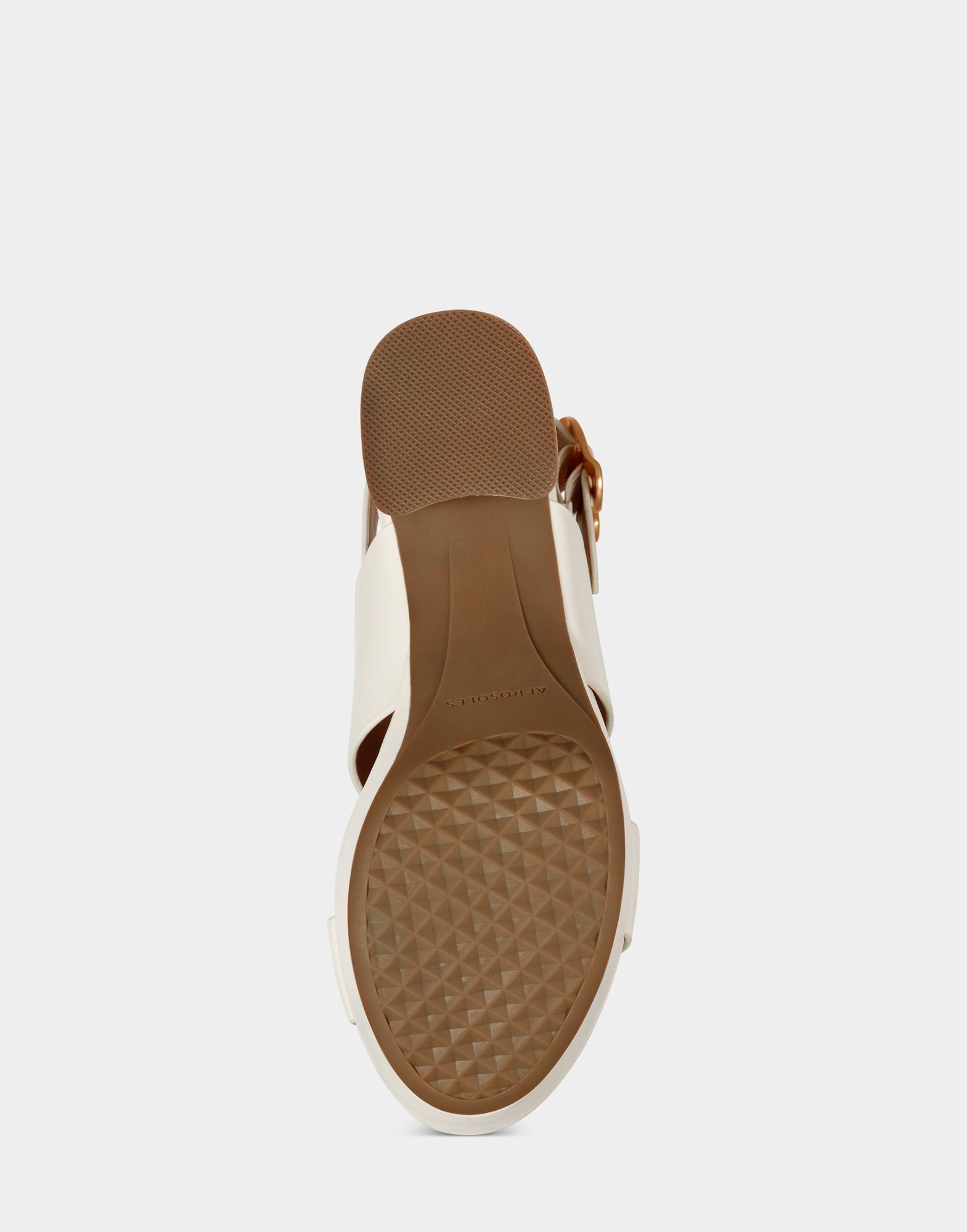 Camera Sandal | Eggshell Leather