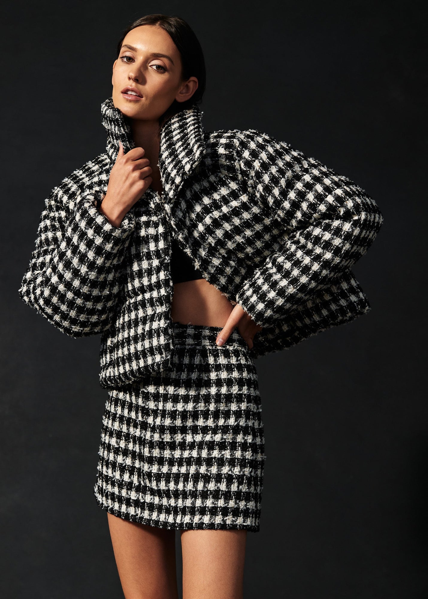 Ardea Jacket | Black & White