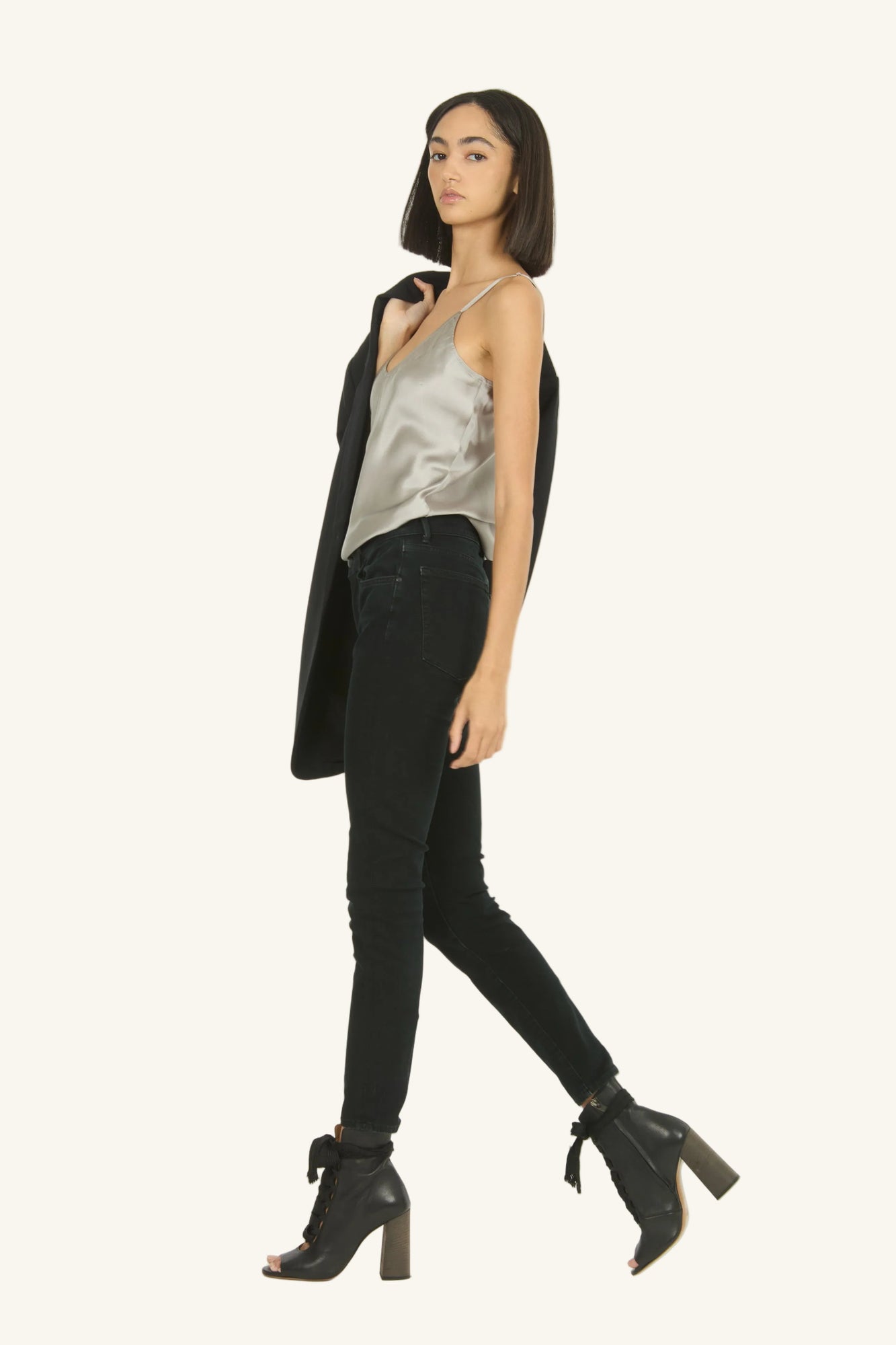 Adina Cami Top | Silver