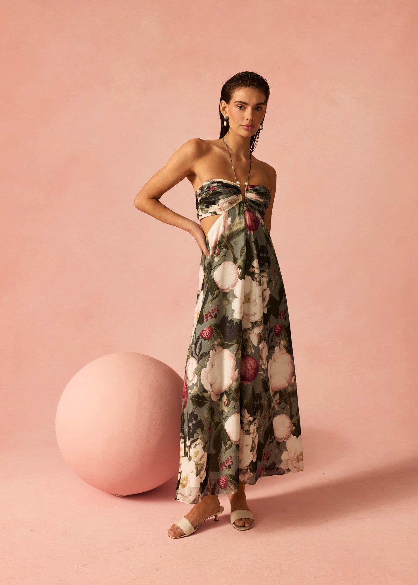 Calliope Chiffon Maxi Dress | Bayou Bloom