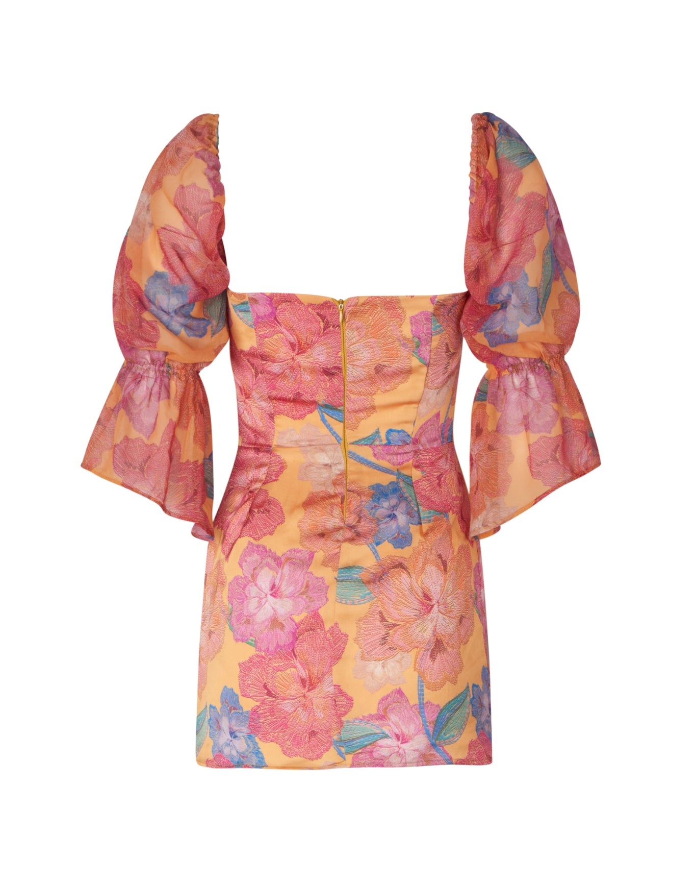 Camille Bloom Mini Dress | Orange