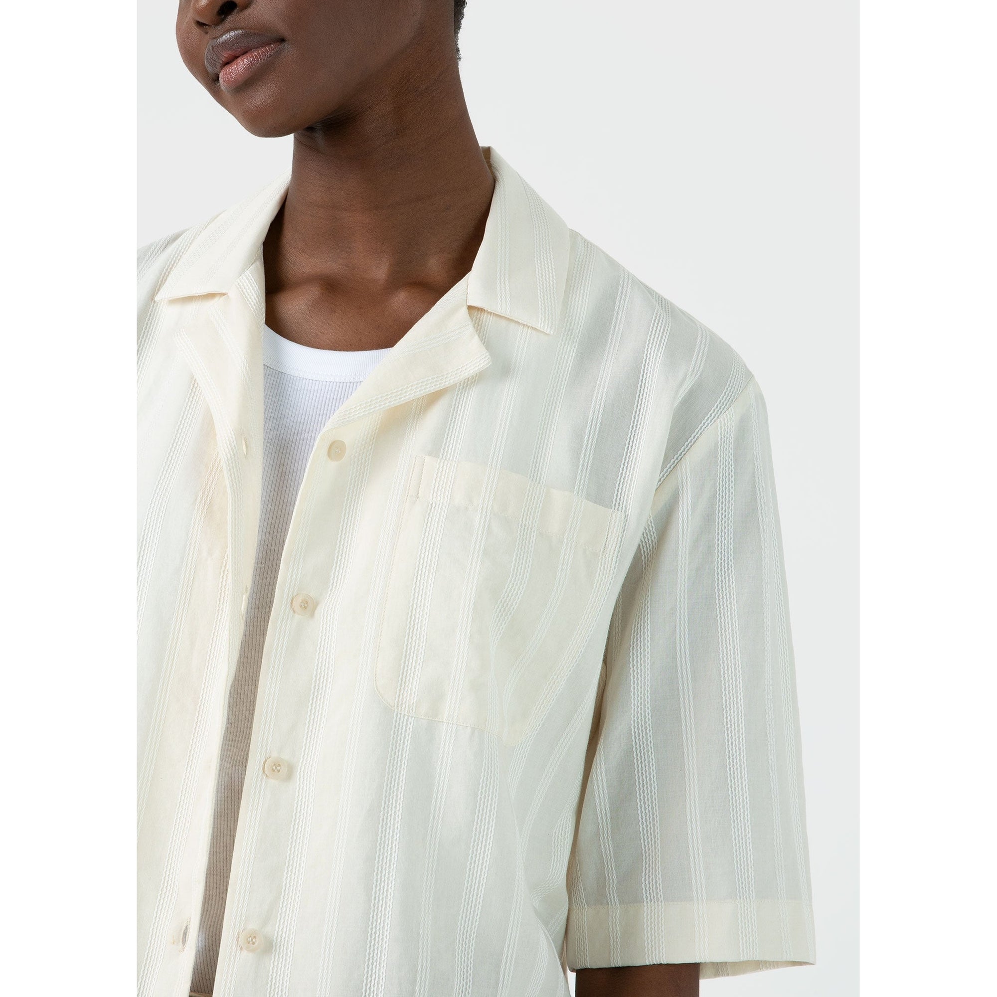 Camp Collar Shirt | Women | Ecru