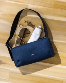 Campus Merino Wool Shoulder Bag | Marine