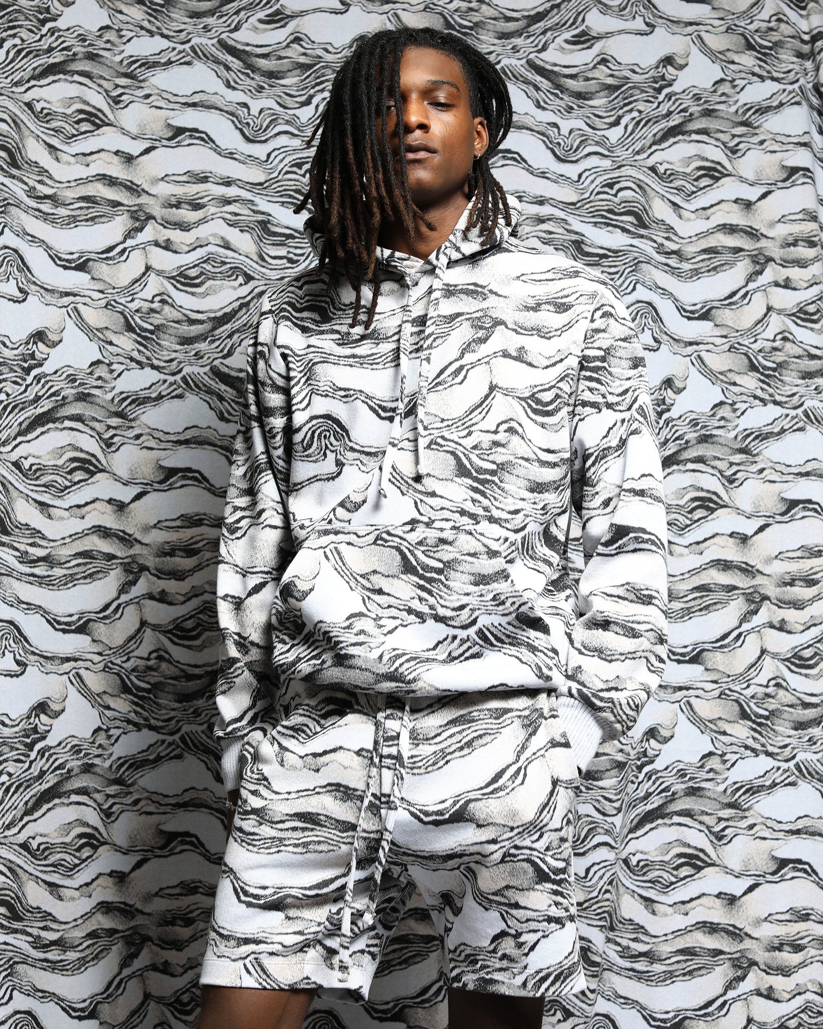 Canyon Strata Hyper Reality Knit Hoodie (FINAL SALE)-MENS-Twenty