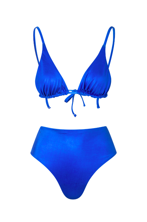 Gaia Bikini Top | Blue