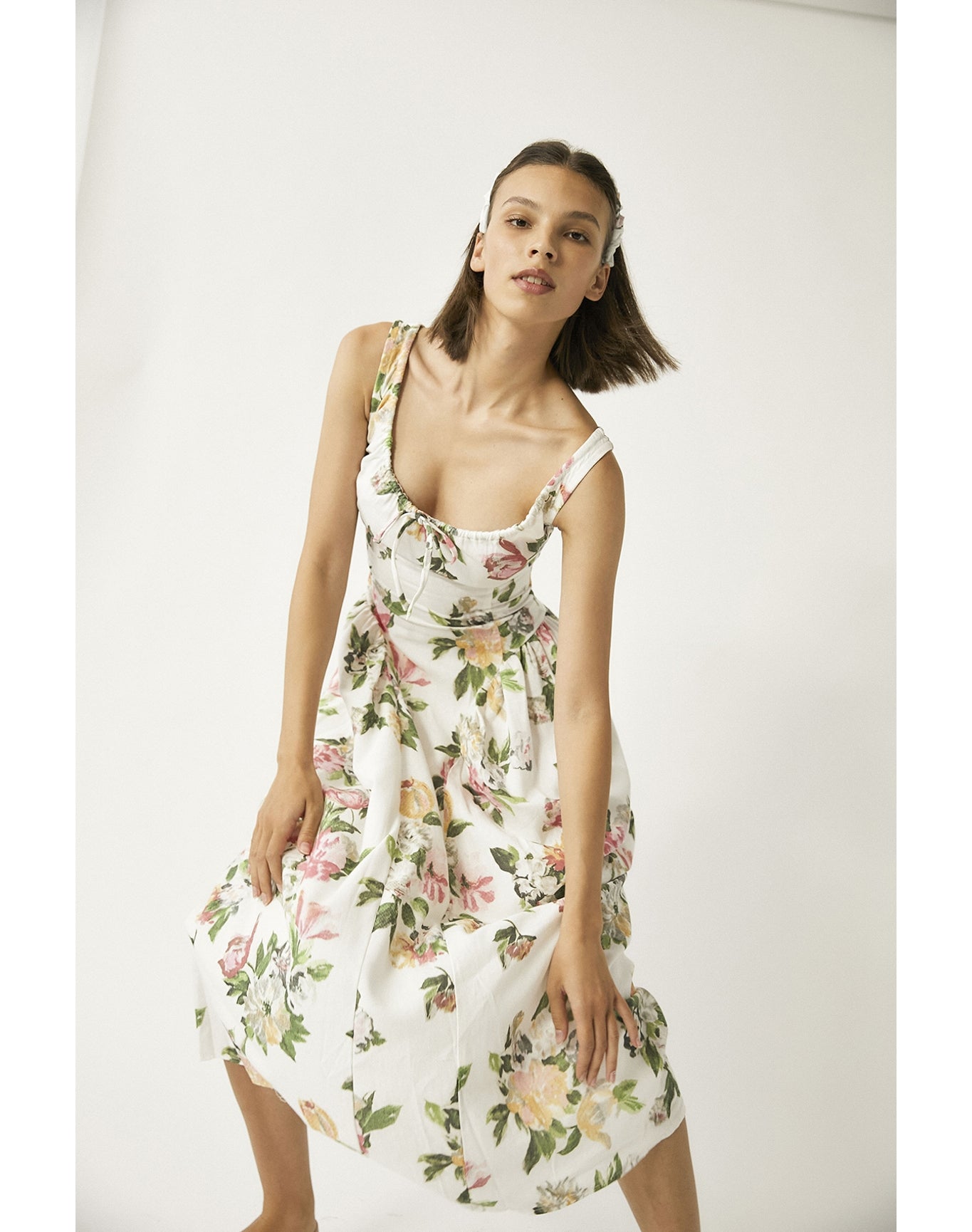 Shisha Linen Maxi Dress | Floral