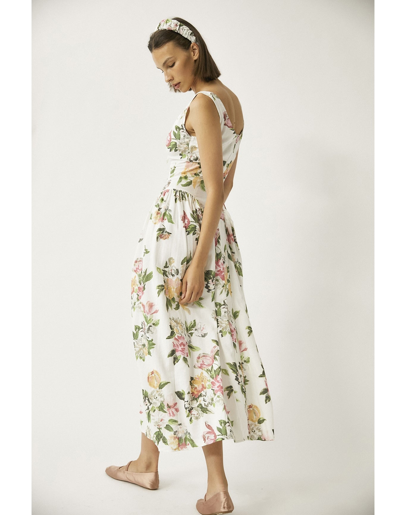 Shisha Linen Maxi Dress | Floral