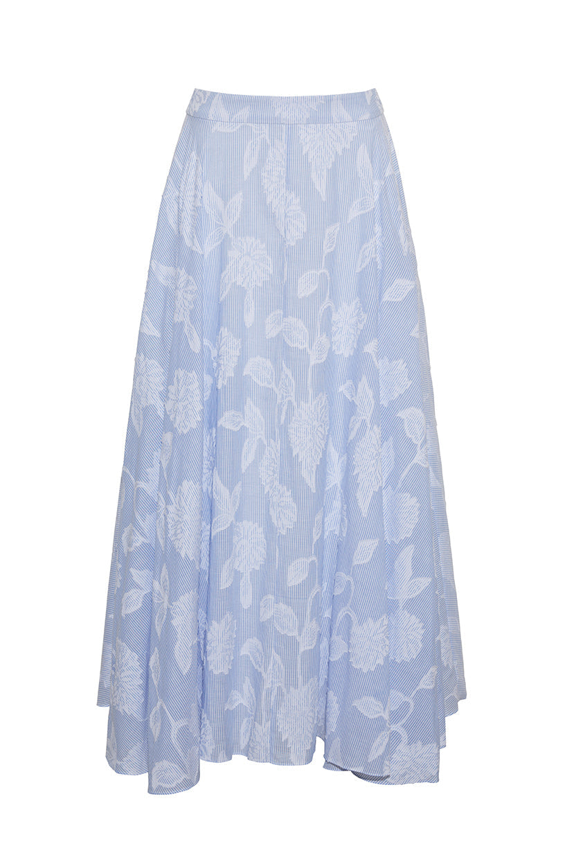 Carolina Skirt | Floral Clip Jacquard