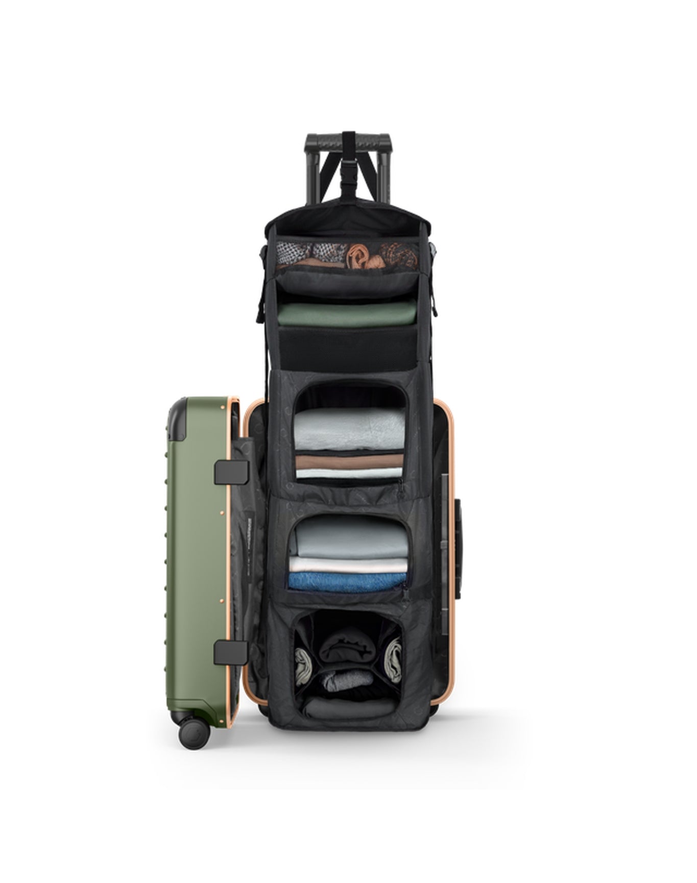 Carry-On Closet Original | Large | Granada Green/Rose Gold