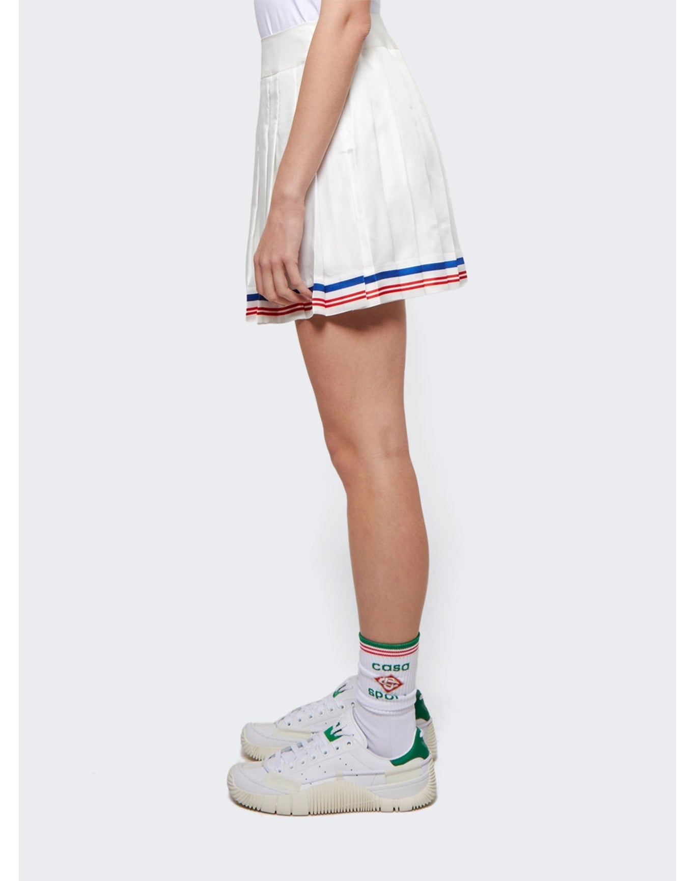 Casablanca | Women | Par Avion Printed Tennis Skirt | White