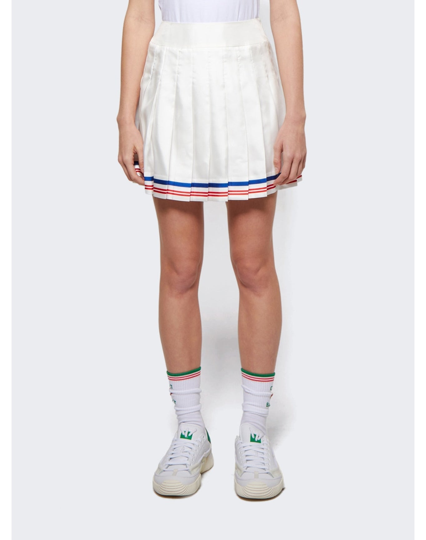 Casablanca | Women | Par Avion Printed Tennis Skirt | White