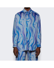 Casella Meyer | Men | Allover Heaven Shirt | Blue