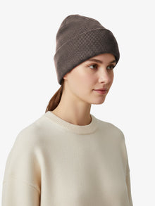 Unisex | Cashmere Cuff Beanie | Desert Taupe