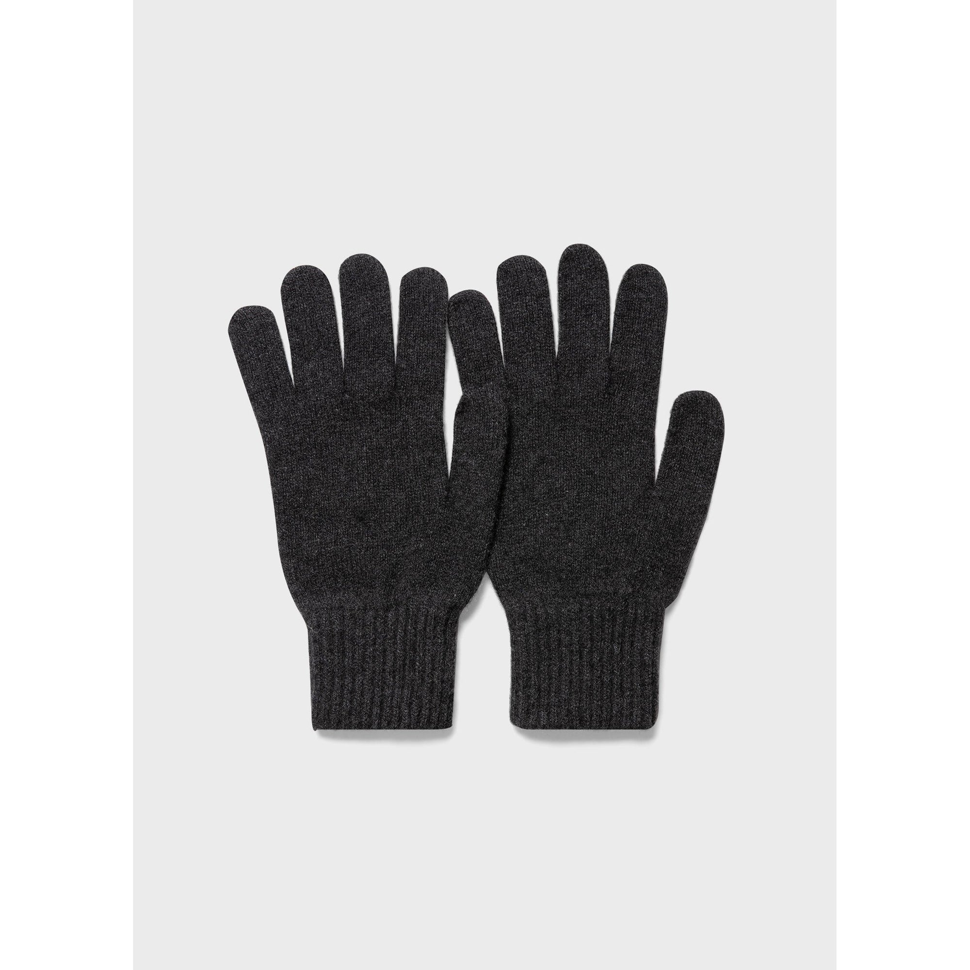 Cashmere Knitted Glove | Unisex | Charcoal Melange