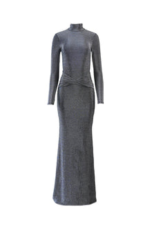 Cassia Maxi Dress | Iridescent Onyx