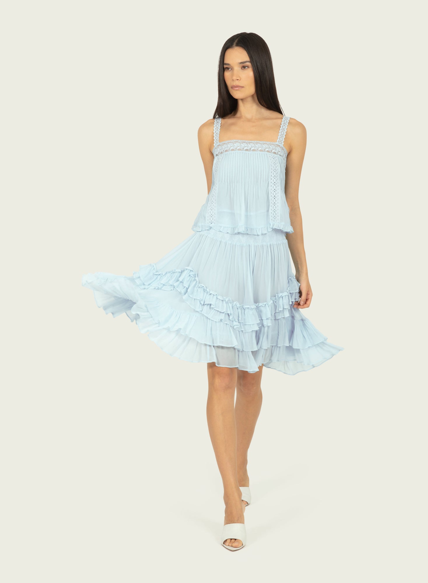 Calantha Top | Cloud Blue