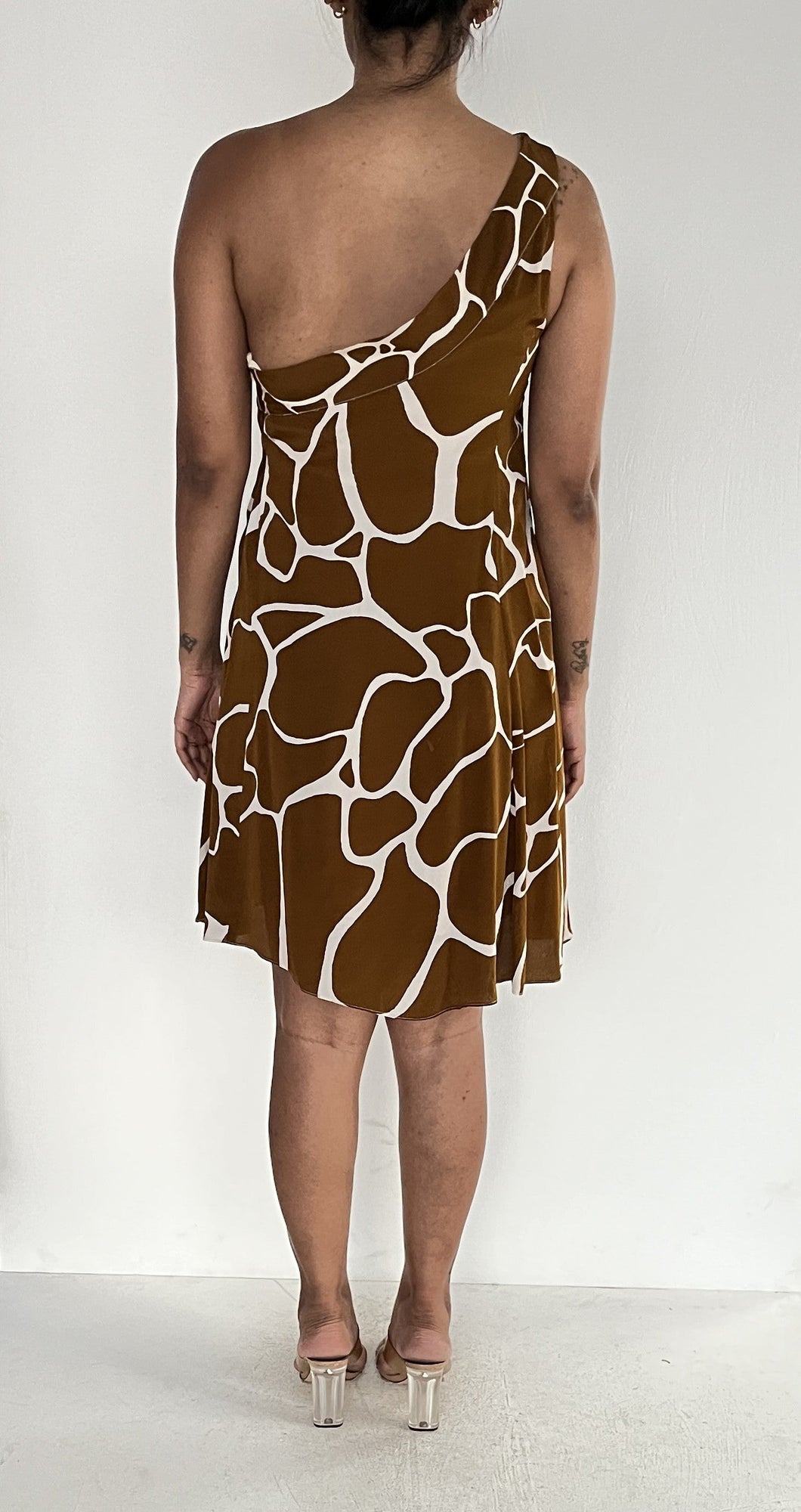 Fia Short Dress | Brown
