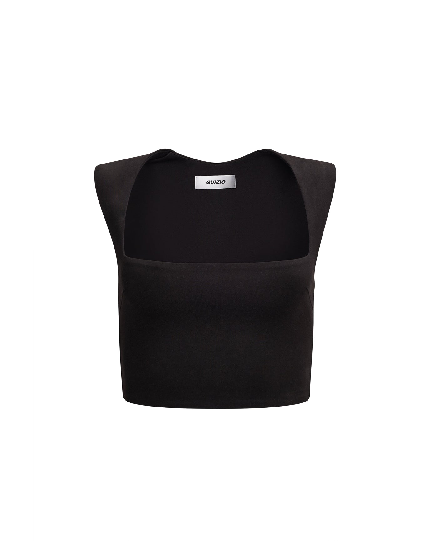 Celestial Stretch Crop Top | Black