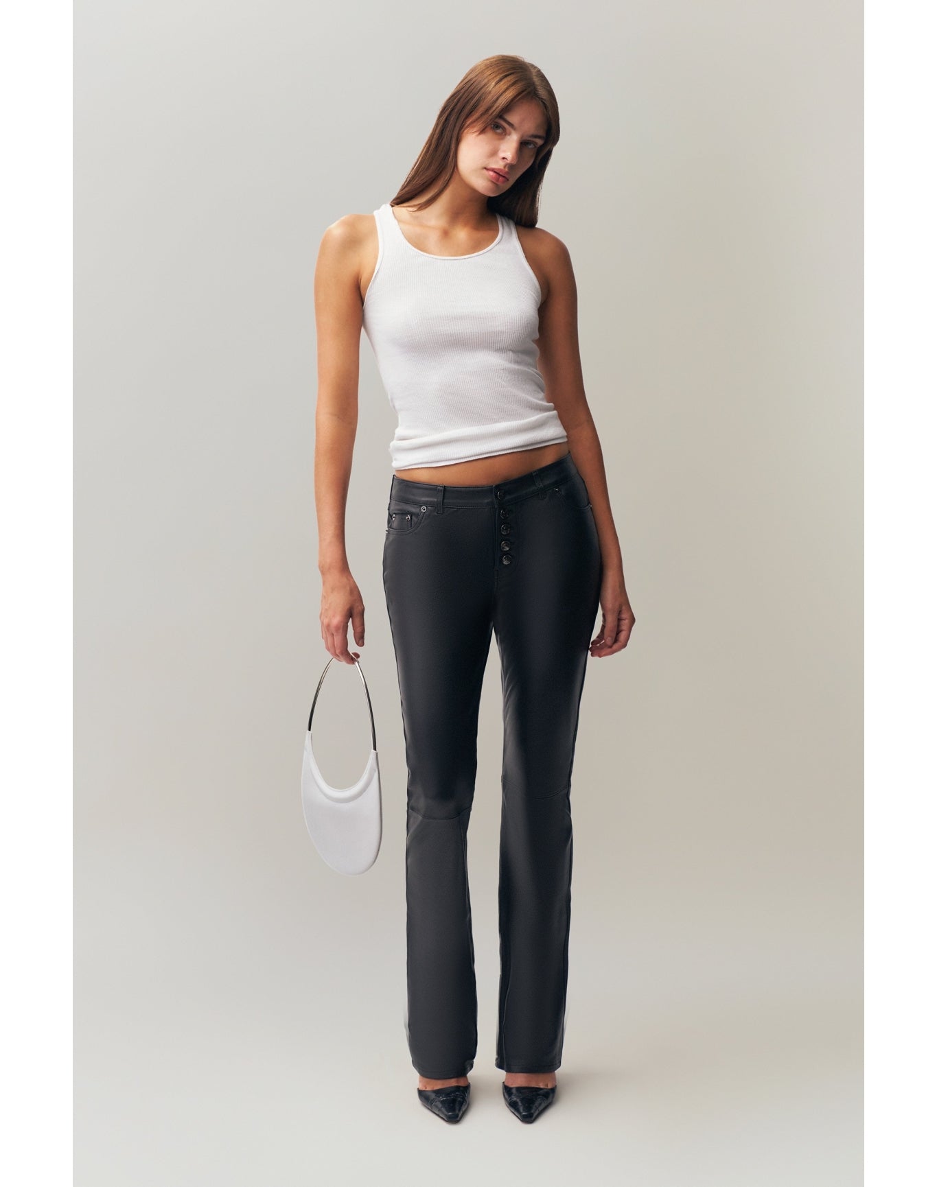 Celosia Leather Pant | Black