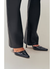 Celosia Leather Pant | Black
