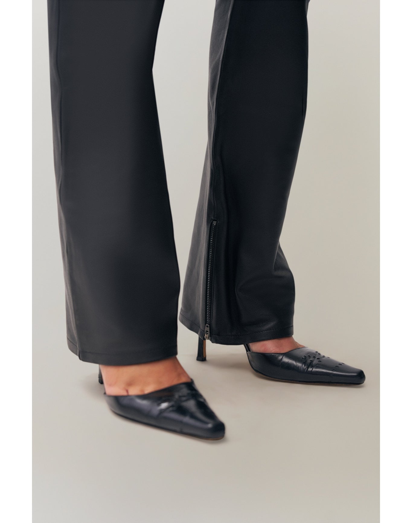 Celosia Leather Pant | Black