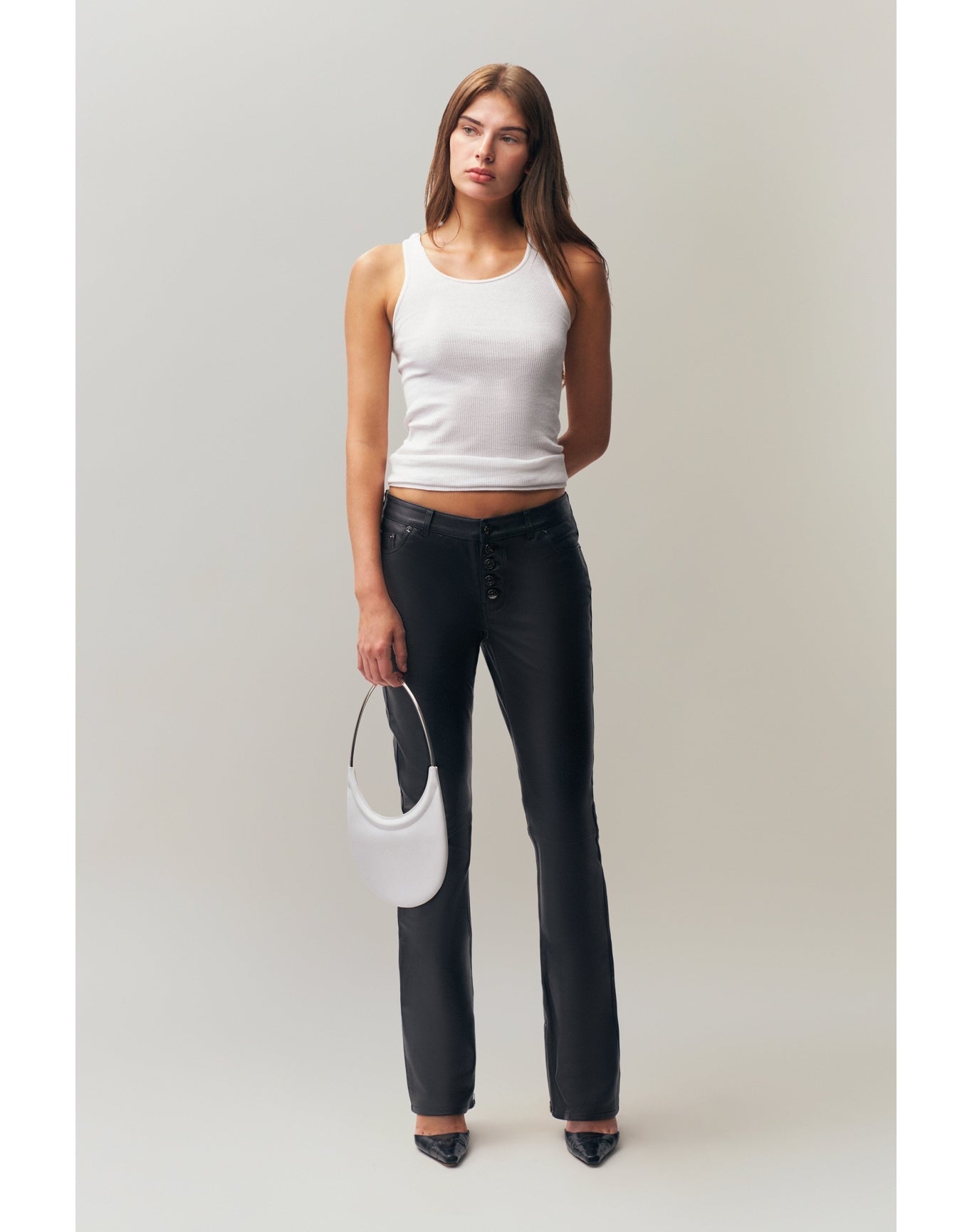 Celosia Leather Pant | Black