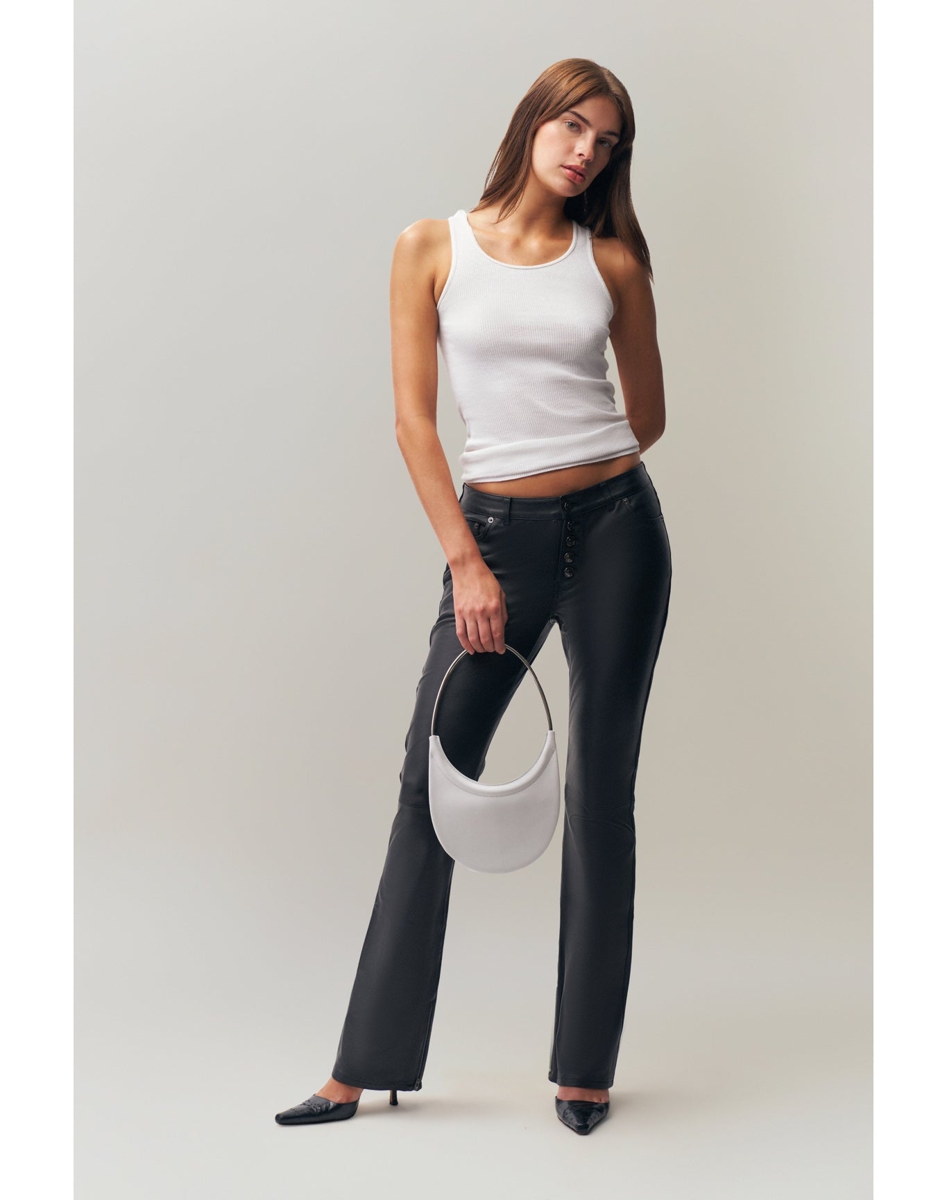 Celosia Leather Pant | Black