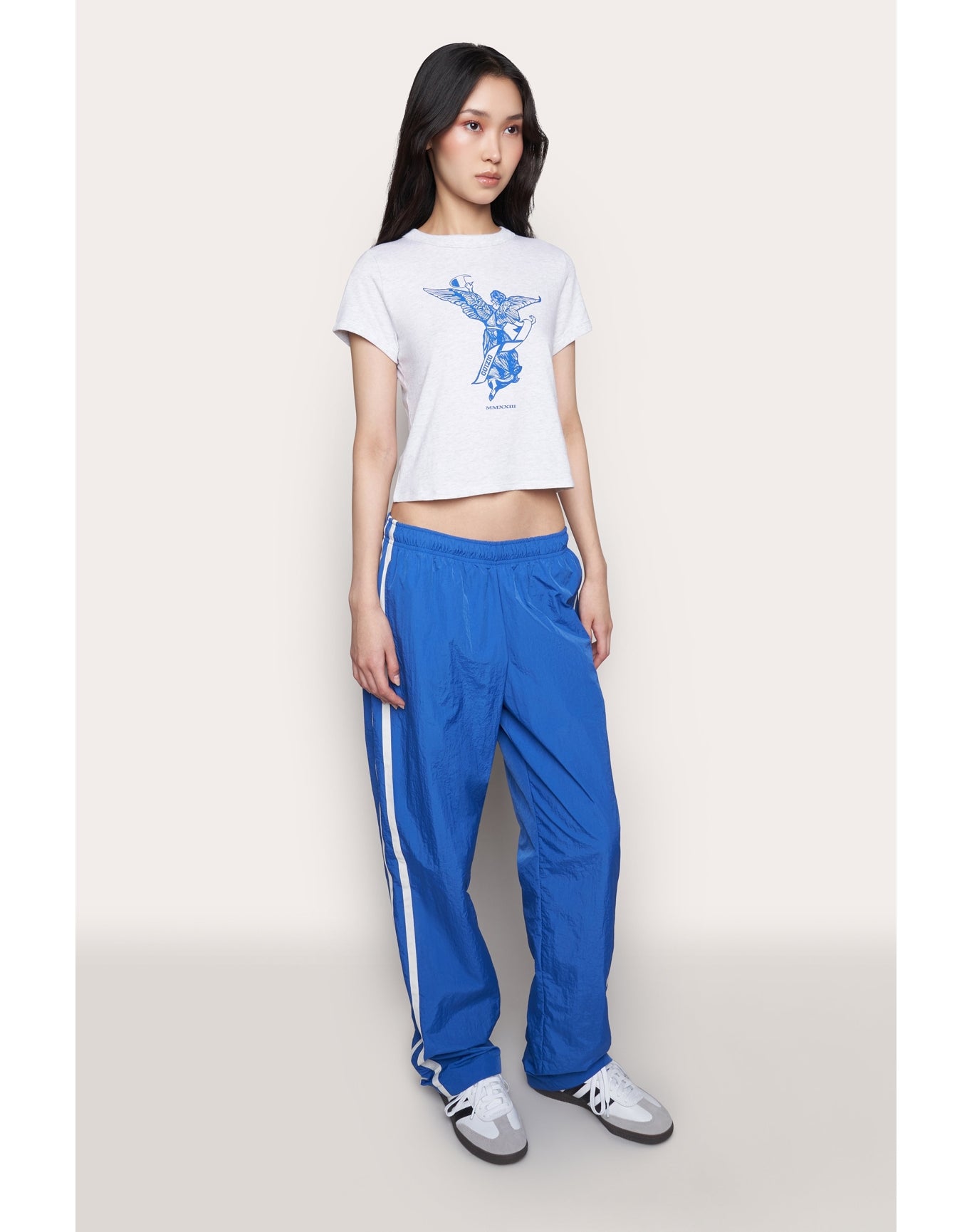 Champion Nylon Trackpant | Lively Blue/Chalk White