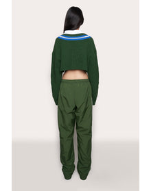 Champion Nylon Trackpant | Regeneration Green/Chalk White