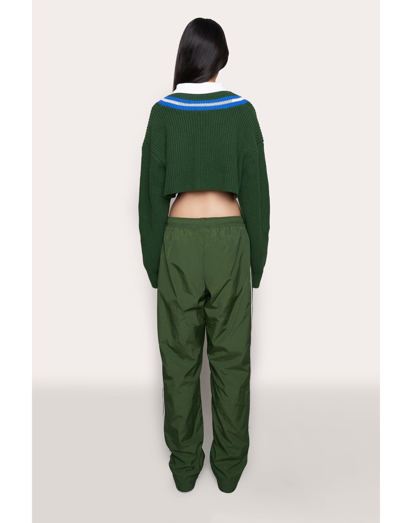Champion Nylon Trackpant | Regeneration Green/Chalk White