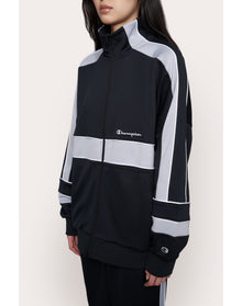 Champion Warm Up Jacket | Black/Silverstone