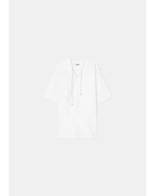 Chapman | Short-Sleeved Midi Dress | White