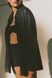 Long Sleeve Button Down Shirt | Charcoal