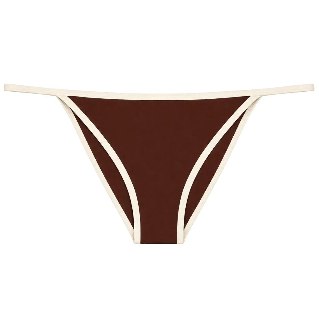 Bare Minimum Bottom | Mocha w/ Ivory Contrast
