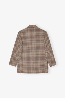 Check Boxy Blazer | Tiger's Eye