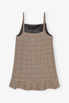 Check Mini Dress | Tiger's Eye