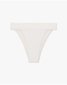 Cheeky High Leg Bikini Bottom | Off White
