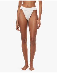 Cheeky High Leg Bikini Bottom | Off White