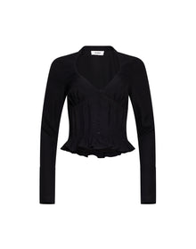 Cheri Pintuck Top | Black