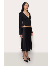 Cheri Pintuck Top | Black