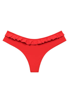 Nu-Micro Ruffle Bikini Bottom | Cherry