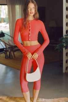 Button Down Cardi | Cherry