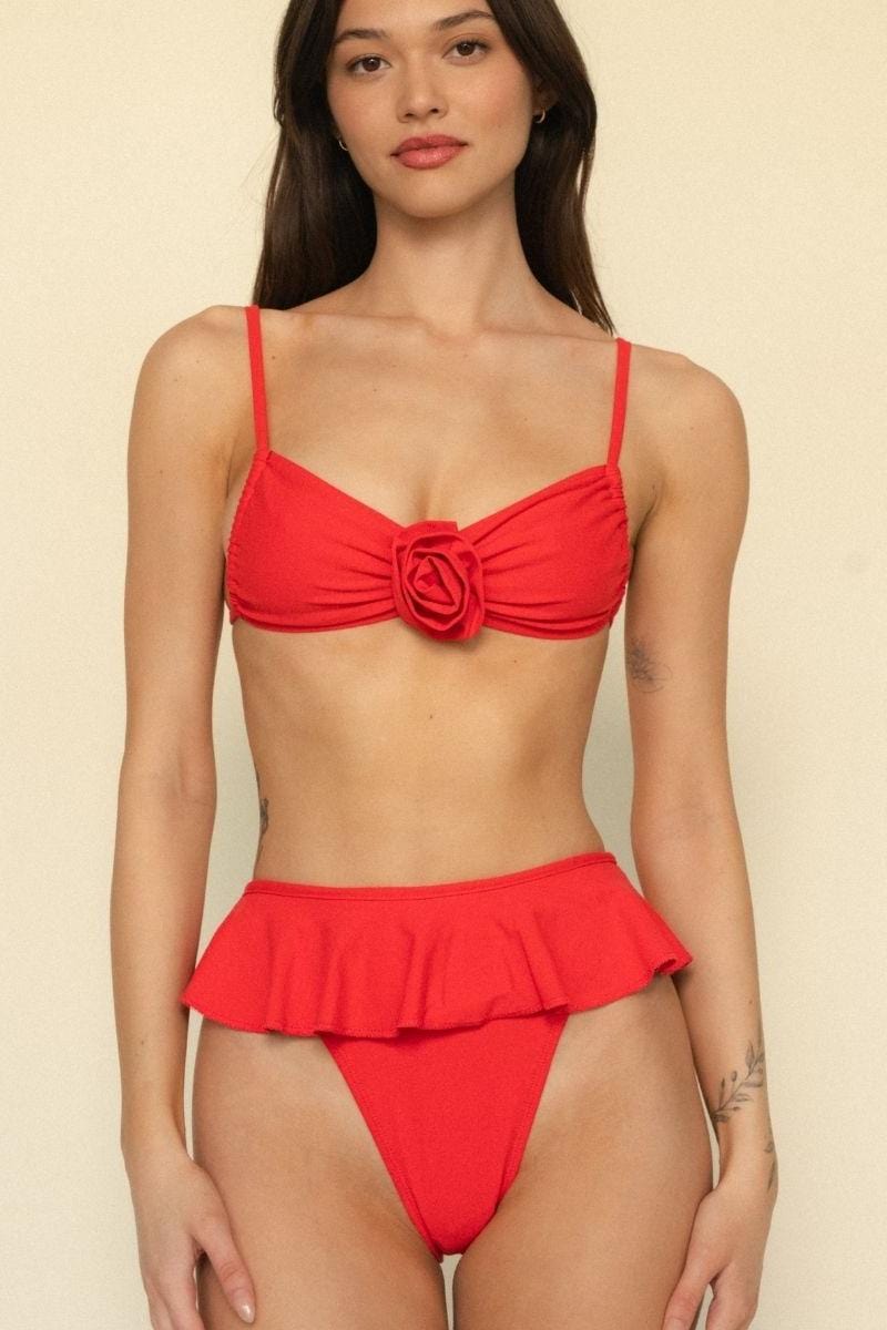 Devin Rosa Bikini Top | Cherry