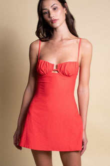 Petal Short Slip Dress | Cherry
