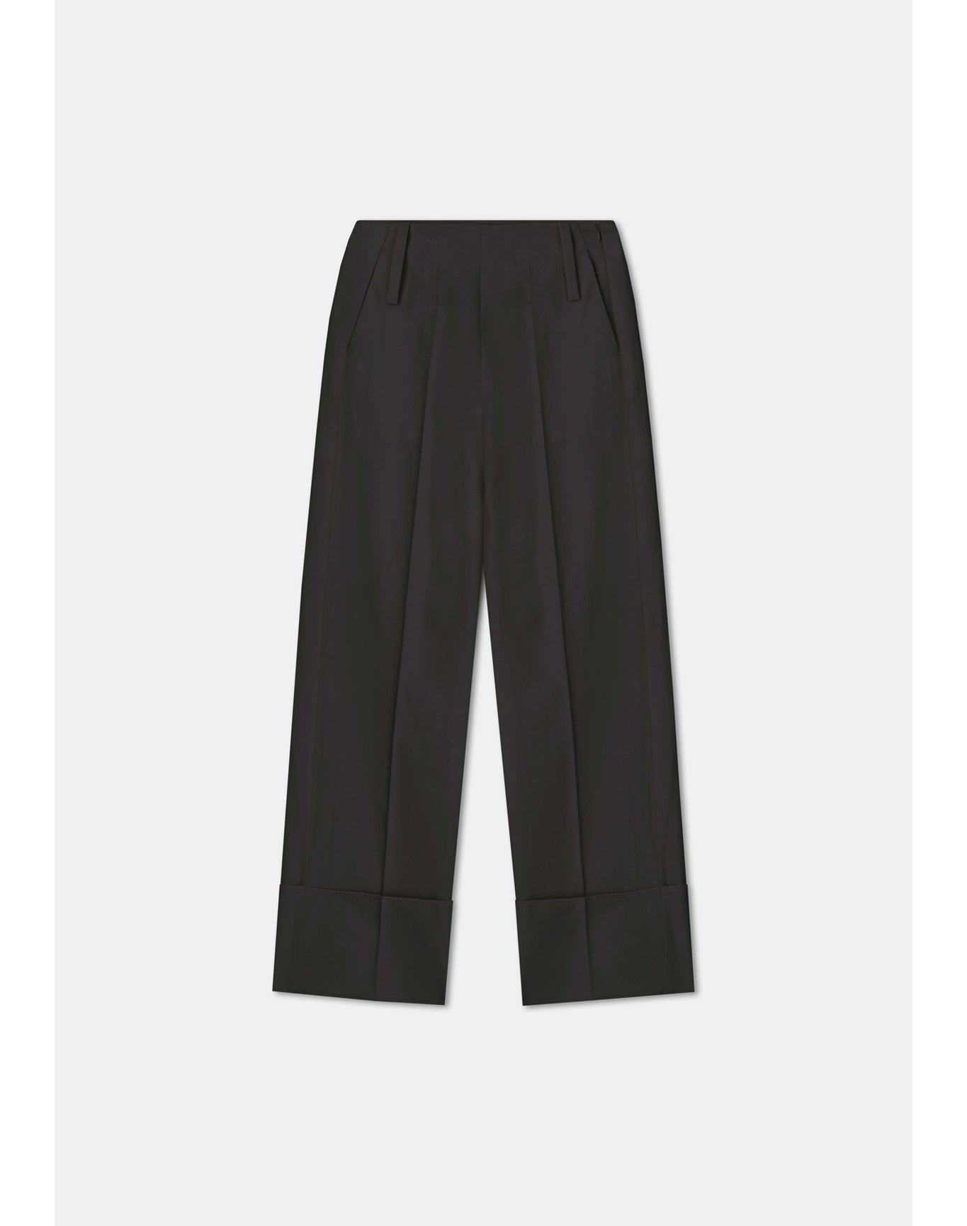 Chip | Wide Cuffed Poplin Pants | Storm