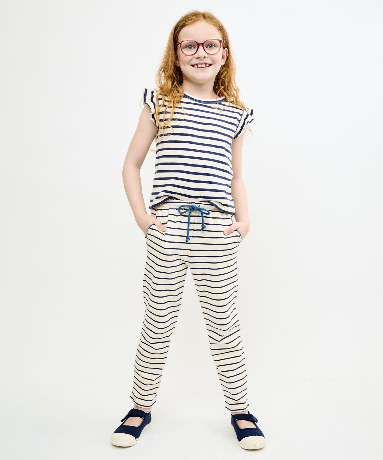 Kids Unisex | Chris Jogger | Navy/White
