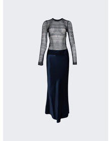 Christopher Esber | Women | Refraction Long Sleeve Dress | Blue