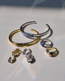 The Mercury Disc Ring Set | Silver/Gold